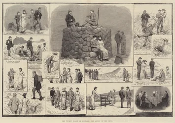 Die Touristensaison in Schottland, der Aufstieg auf den Ben Nevis